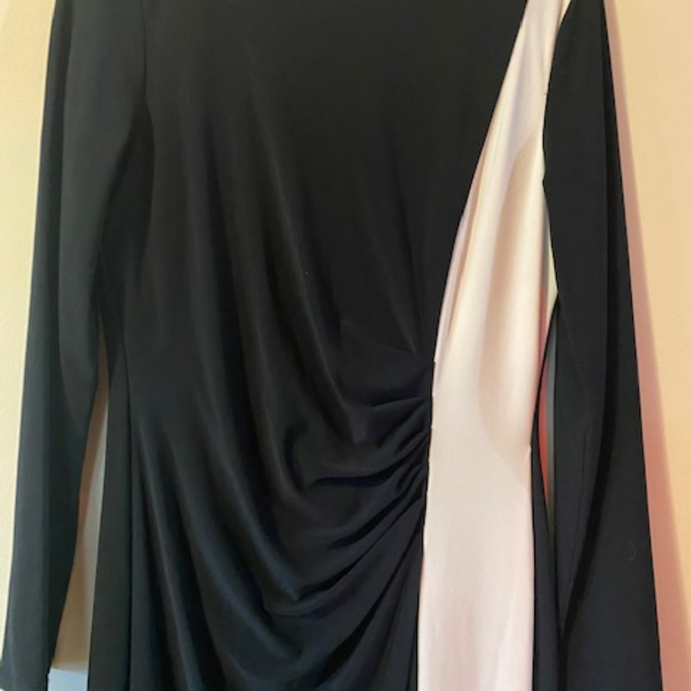 ralph lauren evening dress size 14 black and white